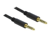 Delock Forlængerkabel til audio 1m Sort