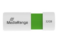 MediaRange 32GB USB 2.0 USB stick Grøn Hvid
