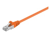 goobay CAT 5e Foldet uskærmet snoet par (F/UTP) 3m Netværkskabel Orange