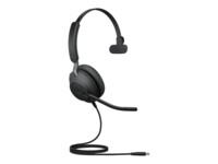 Jabra Evolve2 40 SE MS Mono Kablet Høretelefoner Sort