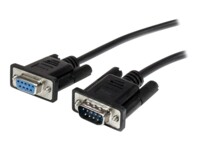 StarTech.com 2m Black Straight Through DB9 RS232 Serial Cable - DB9 RS232 Serial Extension Cable - Male to Female Cable (MXT1002MBK) Serielforlængerkabel 2m Sort
