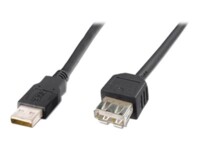 ASSMANN Basic USB forlængerkabel 3m Sort