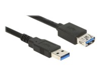 Delock Extension cable USB 3.0 USB forlængerkabel 1.5m Sort