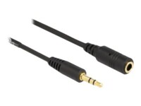 Delock Forlængerkabel til audio 1.5m Sort