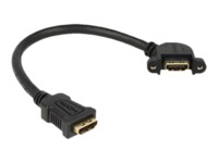Delock Panel-mount HDMI-kabel 25cm Sort