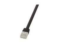 LogiLink SlimLine CAT 6 Ikke afskærmet parsnoet (UTP) 1m Patchkabel Sort