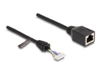 DeLOCK CAT 5e 23cm Kabel til netværksadapter Sort