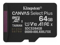 Kingston Canvas Select Plus microSDXC UHS-I Memory Card 64GB 100MB/s
