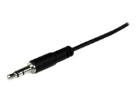 StarTech.com 2m Slim 3.5mm Stereo Extension Audio Cable - Male / Female - Headphone Audio Extension Cable Cord - 2x Mini Jack 3.5mm - 2 m (MU2MMFS) Forlængerkabel til audio 2m Sort
