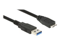 Delock USB-kabel 5m Sort