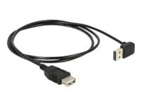 Delock EASY-USB USB forlængerkabel 1m Sort