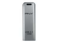 PNY Elite Steel 128GB USB 3.1 USB stick Sølv