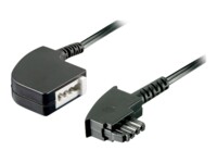 goobay 6m Forlængerkabel til telefon Sort