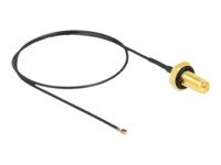 DeLOCK Koaksial 35cm Antennekabel Grey Sort