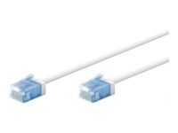 goobay CAT 6a U/UTP, Unshielded 15cm Patchkabel Hvid