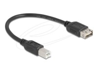 Delock USB-kabel 20cm Sort