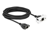 DeLOCK CAT 6a S/FTP 5m Netværkskabel Sort/hvid