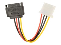Cablexpert CC-SATA-PS-M Strømforsyningsadapter 15cm Sort Rød Gul