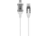 USB-C™ 3.1 to RJ45 Ethernet Cable, Slim, 1.5 m, 1.5 m, white