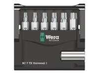 Wera Bit-Check 7 TX Universal 1 Skruetrækkerbitsæt 7 Dele