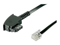 goobay 10m Telefonadapter Sort