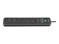 brennenstuhl Secure-Tec 19.500A Strømstødsbeskytter 6-stik 16A Sort