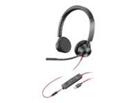 Poly Blackwire 3325 Kablet Høretelefoner Sort
