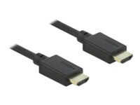 Delock HDMI-kabel 2m Sort