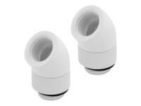 CORSAIR Hydro X Series 45° Rotary Adapter Kølevæske system tilpasning 2-pack Hvid