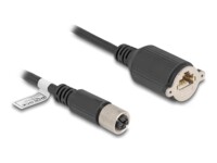 DeLOCK CAT 6a S/FTP 2m Netværkskabel Sort