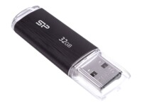 SILICON POWER Ultima U02 32GB USB 2.0 USB stick Sort Transparent