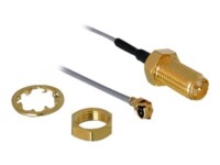 DeLOCK Koaksial 20cm Antennekabel Sort