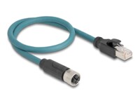 DeLOCK CAT 6a S/FTP 50cm Netværkskabel Sort