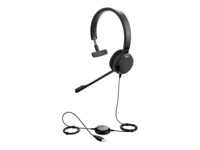 Jabra Evolve 20SE UC mono Kablet Høretelefoner Sort