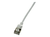 LogiLink SlimLine CAT 6a SSTP, PiMF 1m Patchkabel Grå RAL 7035