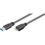 goobay USB-kabel 1m Sort