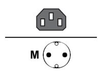 SAVIO Strømkabel 1.2m Sort