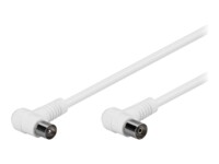 goobay Antennekabel Dobbelt afskærmet koaksial 3.5m Hvid Hvid