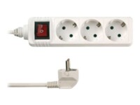 REV Stikdåse 3-stik 16A Hvid 1.4m