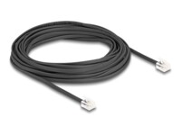 DeLOCK Telefonkabel 5m Sort