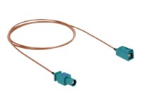 DeLOCK Antennekabel Koaksial 1m RAL 5021 Vandblå Blå