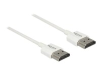 Delock High Speed HDMI with Ethernet HDMI-kabel med Ethernet 50cm Hvid