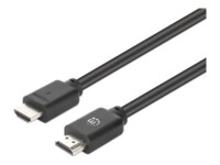Manhattan HDMI-kabel med Ethernet HDMI Sort
