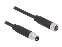 DeLOCK 1m Netværkskabel Sort