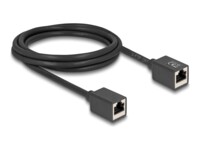 DeLOCK CAT 6a S/FTP 2m Netværkskabel Sort