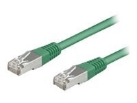 Goobay RJ45 CAT 5e F/UTP CCA 2m Green