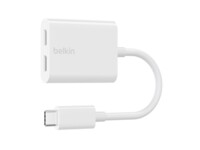 Belkin Connect Audio + Charge USB-C til USB-C hovedtelefon/opladningsadapter 14m Hvid