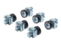 DIGITUS Skruer og møtrikker for rack Sølv