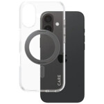 PanzerGlass CARE by Feature Case Transparent w. Black Kickstand & MagSafe iPhone 16 Beskyttelsescover Transparent Apple iPhone 16