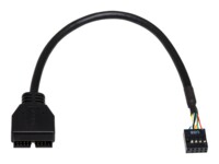 Akyga USB intern adapter 20cm Sort